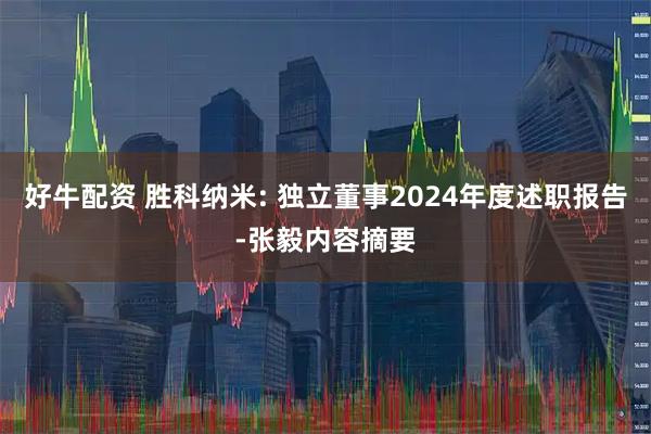 好牛配资 胜科纳米: 独立董事2024年度述职报告-张毅内容摘要