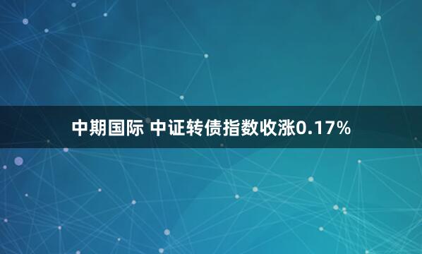 中期国际 中证转债指数收涨0.17%